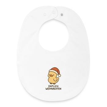 Joyeux Noël - Bavoir bébé bio - blanc - Devant