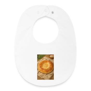 Sesamring-Brot - Baby Organic Lätzchen - Weiß - Vorne