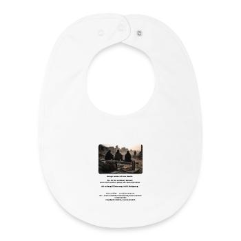 Ruins in the evening light - Baby Organic Bib - white - Front