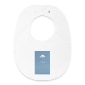 One step remains Forward - Baby Organic Bib - white - Front