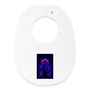 RockyZoo21 - Baby Organic Bib - white - Front