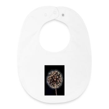 Leuchtendes Löwenzahn-Feuerwerk - Baby Organic Lätzchen - Weiß - Vorne