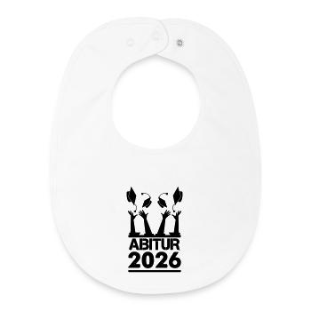 Cérémonie de remise des diplômes de l’Abitur 2026 - Bavoir bébé bio - blanc - Devant