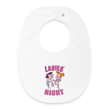 The Flintstones Betty And Wilma Ladies’ Night - Baby Organic Lätzchen - Weiß - Vorne