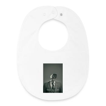 Privacy Is An Illusion Poster Minimal - Baby Organic Lätzchen - Weiß - Vorne