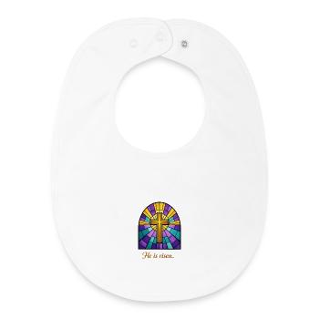 He is risen - Baby Organic Lätzchen - Weiß - Vorne