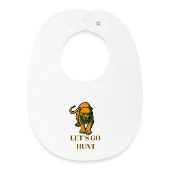 Allons chasser Panthère - Bavoir bébé bio - blanc - Devant