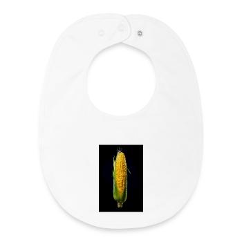 Récolte du Grain d’Or - Bavoir bébé bio - blanc - Devant