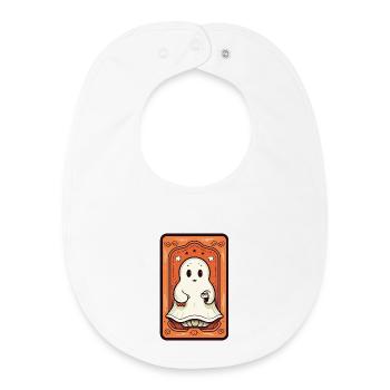 Orange Geist Tarot Karte - Baby Organic Lätzchen - Weiß - Vorne