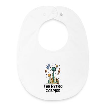 Future City with missiles - Baby Organic Bib - white - Front