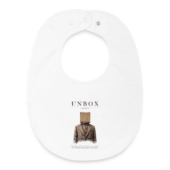 Unbox Your Mind - Baby Organic Lätzchen - Weiß - Vorne