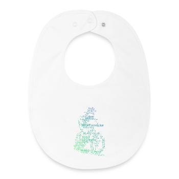 A must-have for real mountain biking - Baby Organic Bib - white - Front