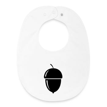 Acorn - Baby Organic Bib - white - Front