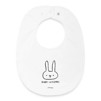 Chargement de bébés 2026 - Bavoir bébé bio - blanc - Devant