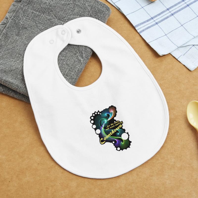 Countdown Smiling timer Baby Organic Bib