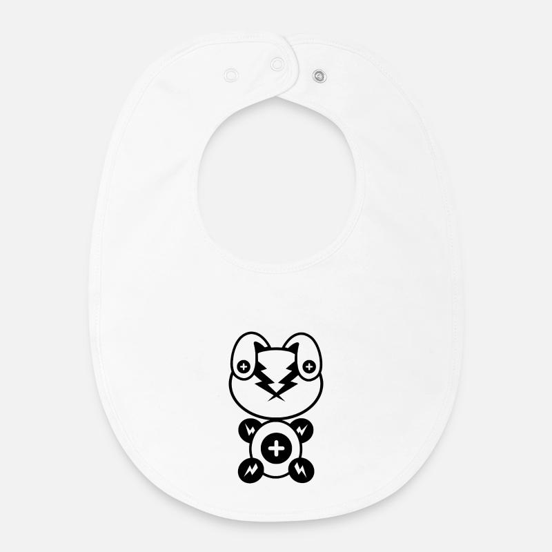 Plush : Plushy - Bavoir bébé bio - blanc