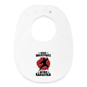 Karate Grandpa - Baby Organic Bib - white - Front