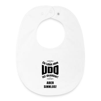 Ein Leben ohne Udo - Baby Organic Lätzchen - Weiß - Vorne