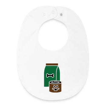 Nourriture pour chiens - Bavoir bébé bio - blanc - Devant