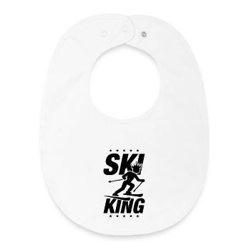 Ski King - Baby Organic Bib - white - Front