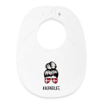 Denmark Au Pair Work & Travel Year Abroad Aupair - Baby Organic Bib - white - Front