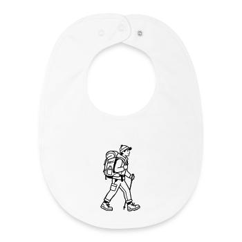Wandern - Baby Organic Lätzchen - Weiß - Vorne