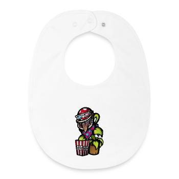 Carnivorous Plant - Baby Organic Bib - white - Front