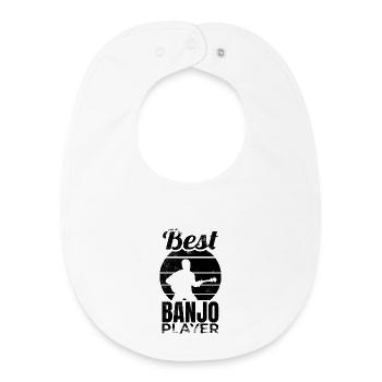 Best Banjo Player - Baby Organic Bib - white - Front