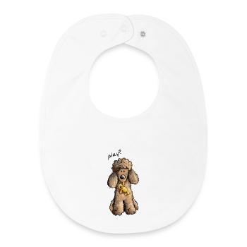 Pudel Play - Baby Organic Lätzchen - Weiß - Vorne