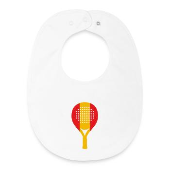 Padel-Spain - Baby Organic Bib - white - Front
