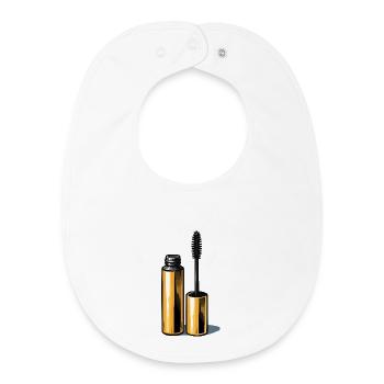 Mascara doré - Bavoir bébé bio - blanc - Devant
