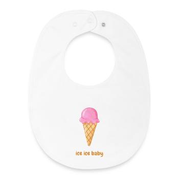 Eis eis baby - Baby Organic Bib - white - Front