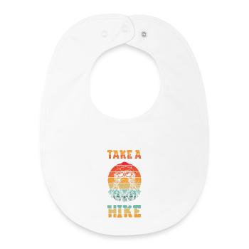 Take a hike - Bavoir bébé bio - blanc - Devant