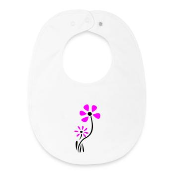 Blossom Fantasy - Baby Organic Bib - white - Front
