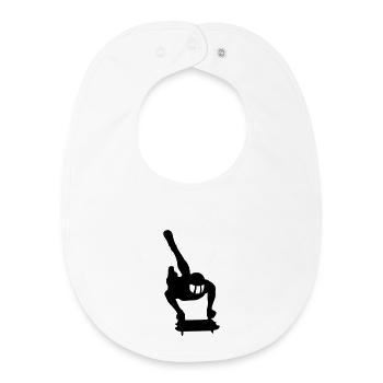 skeleton - Baby Organic Bib - white - Front