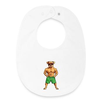 Hunde Fitness 6-Pack - Baby Organic Lätzchen - Weiß - Vorne