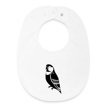 Parrots Bird Geshenk - Baby Organic Bib - white - Front