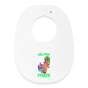 Horses Pony Icelandic Horses Icelandic Quote Horse Fan - Baby Organic Bib - white - Front