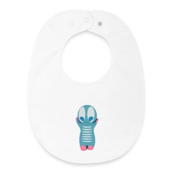 Niedliche Kawaiifigur - Baby Organic Lätzchen - Weiß - Vorne