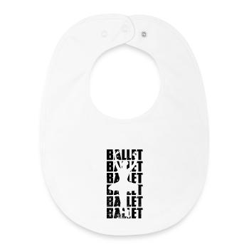 Ballet - Baby Organic Bib - white - Front