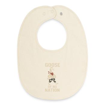Funny Geese Meme Chaos Honk Certified Silly - Baby Organic Bib - soft Ecru - Front