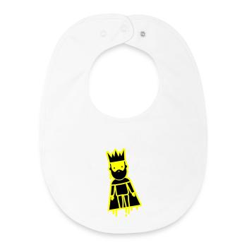 King Majesty - Baby Organic Bib - white - Front