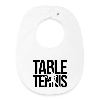 table tennis Tischtennis - Baby Organic Lätzchen - Weiß - Vorne