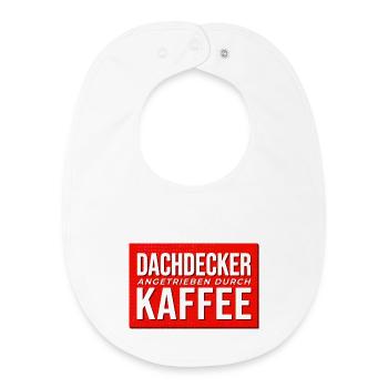 Dachdecker Kaffee Antrieb - Baby Organic Lätzchen - Weiß - Vorne