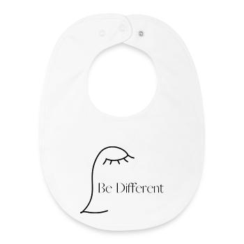 Be different from others - Baby Organic Bib - white - Front