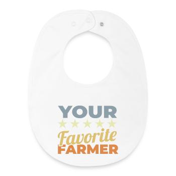 Best Farmer - Baby Organic Bib - white - Front