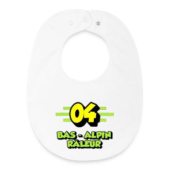 Grumbling Alpine Bottom - Baby Organic Bib - white - Front