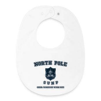 North Pole Universit - Baby Organic Lätzchen - Weiß - Vorne