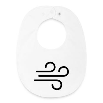 Vent - Bavoir bébé bio - blanc - Devant