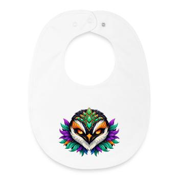 Carnaval du Carnaval des Pingouins Animaux Mythiques - Bavoir bébé bio - blanc - Devant